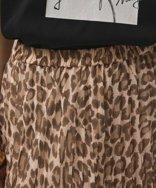 GRACE CONTINENTAL / グレースコンチネンタル ロング・マキシ丈スカート | ヒョウ柄ロングプリーツスカート | 詳細5