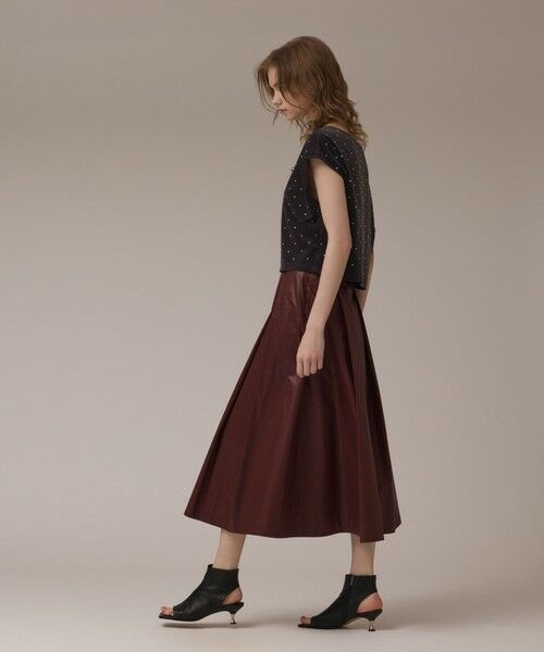 GRACE CONTINENTAL / グレースコンチネンタル ロング・マキシ丈スカート | コーティングタックスカート | 詳細9