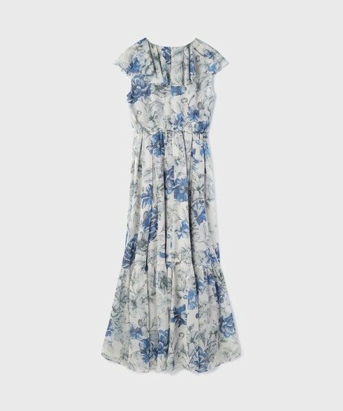 GRACE CONTINENTAL / グレースコンチネンタル ロング・マキシ丈ワンピース | フラワープリントフリルワンピース | 詳細8