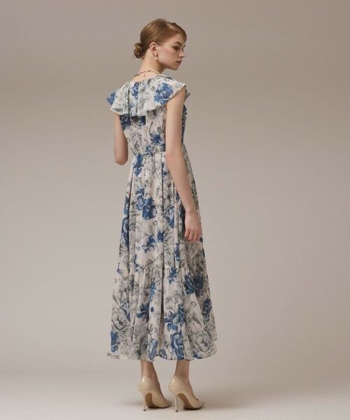 GRACE CONTINENTAL / グレースコンチネンタル ロング・マキシ丈ワンピース | フラワープリントフリルワンピース | 詳細3