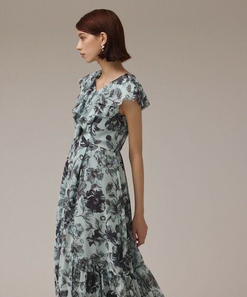 GRACE CONTINENTAL / グレースコンチネンタル ロング・マキシ丈ワンピース | フラワープリントフリルワンピース | 詳細13