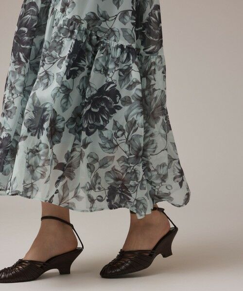 GRACE CONTINENTAL / グレースコンチネンタル ロング・マキシ丈ワンピース | フラワープリントフリルワンピース | 詳細17