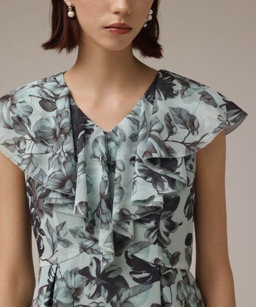 GRACE CONTINENTAL / グレースコンチネンタル ロング・マキシ丈ワンピース | フラワープリントフリルワンピース | 詳細15