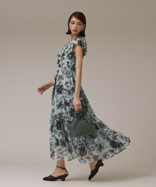 GRACE CONTINENTAL / グレースコンチネンタル ロング・マキシ丈ワンピース | フラワープリントフリルワンピース | 詳細10