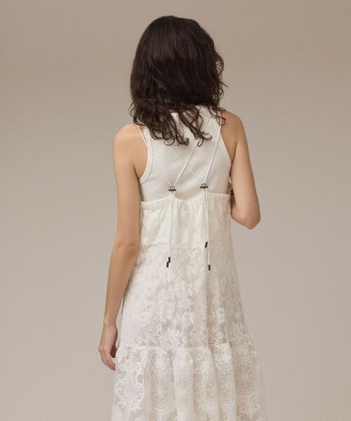 GRACE CONTINENTAL / グレースコンチネンタル ロング・マキシ丈ワンピース | ロゴ刺繍レースワンピース | 詳細4