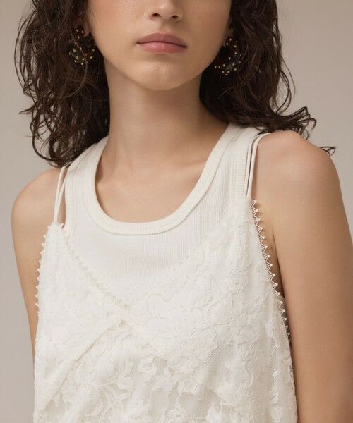 GRACE CONTINENTAL / グレースコンチネンタル ロング・マキシ丈ワンピース | ロゴ刺繍レースワンピース | 詳細5