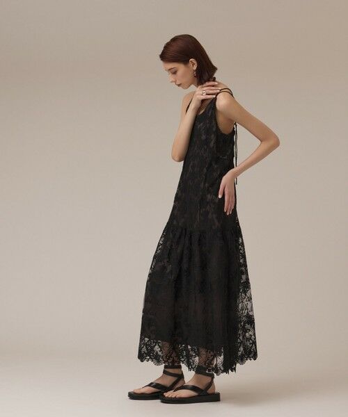 GRACE CONTINENTAL / グレースコンチネンタル ロング・マキシ丈ワンピース | ロゴ刺繍レースワンピース | 詳細13