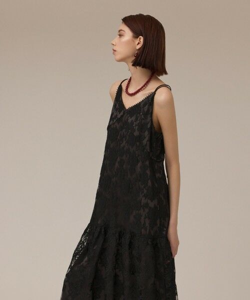 GRACE CONTINENTAL / グレースコンチネンタル ロング・マキシ丈ワンピース | ロゴ刺繍レースワンピース | 詳細16