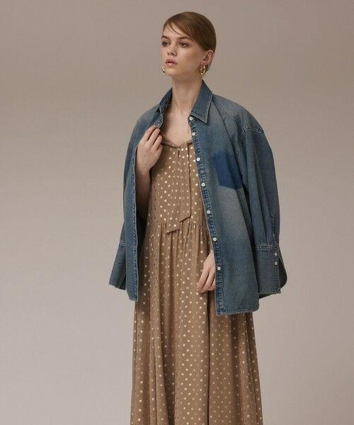 GRACE CONTINENTAL / グレースコンチネンタル ロング・マキシ丈ワンピース | フォイルドットキャミワンピース | 詳細1