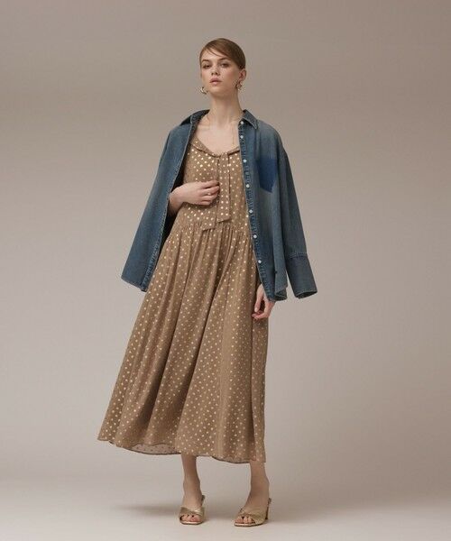 GRACE CONTINENTAL / グレースコンチネンタル ロング・マキシ丈ワンピース | フォイルドットキャミワンピース | 詳細2