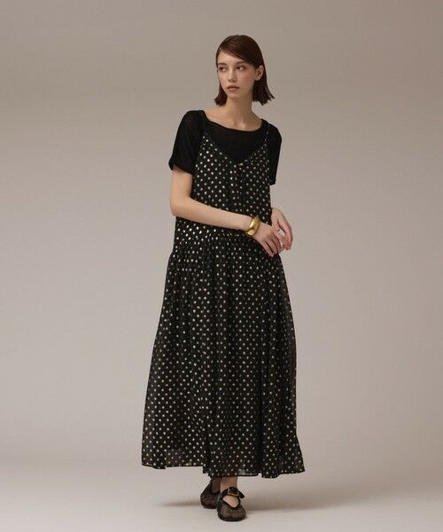 GRACE CONTINENTAL / グレースコンチネンタル ロング・マキシ丈ワンピース | フォイルドットキャミワンピース | 詳細9