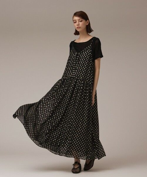 GRACE CONTINENTAL / グレースコンチネンタル ロング・マキシ丈ワンピース | フォイルドットキャミワンピース | 詳細10