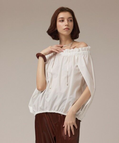 GRACE CONTINENTAL / グレースコンチネンタル シャツ・ブラウス | ケープ風2WAYトップ | 詳細2