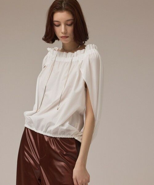 GRACE CONTINENTAL / グレースコンチネンタル シャツ・ブラウス | ケープ風2WAYトップ | 詳細4