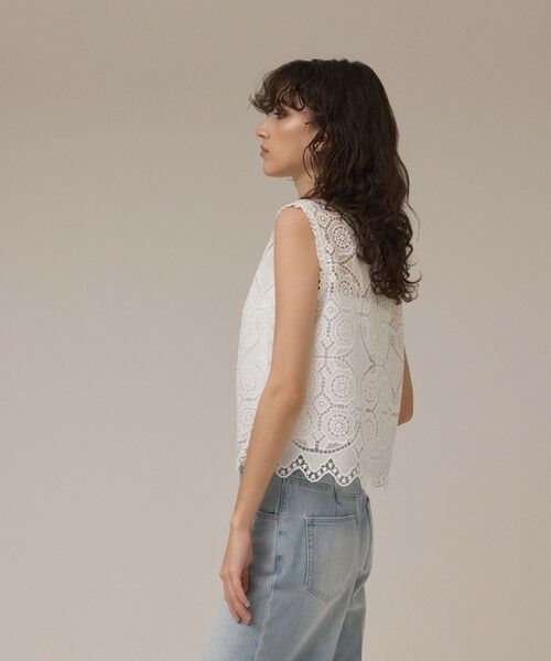 GRACE CONTINENTAL / グレースコンチネンタル その他トップス | サークルレースノースリーブトップ | 詳細2