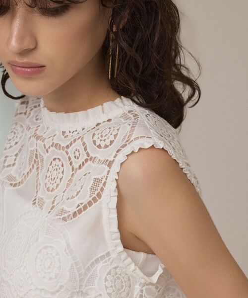 GRACE CONTINENTAL / グレースコンチネンタル その他トップス | サークルレースノースリーブトップ | 詳細6