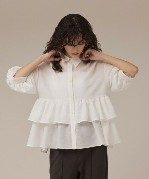 GRACE CONTINENTAL / グレースコンチネンタル シャツ・ブラウス | ティアードシャツチュニック | 詳細3