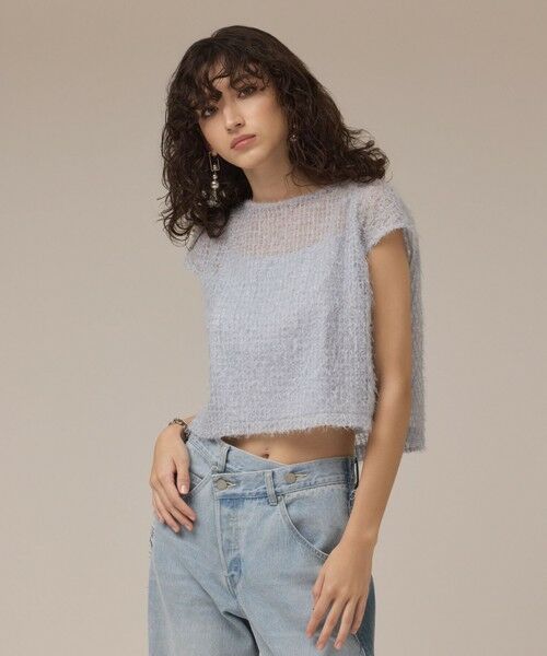 GRACE CONTINENTAL / グレースコンチネンタル カットソー | バックフレアチュールトップ | 詳細14