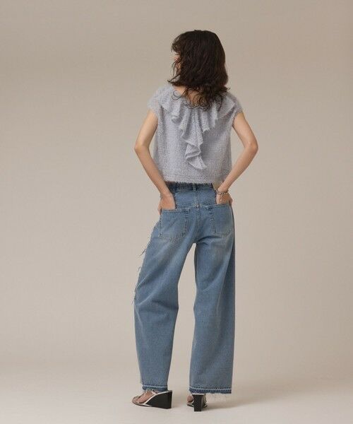 GRACE CONTINENTAL / グレースコンチネンタル カットソー | バックフレアチュールトップ | 詳細13