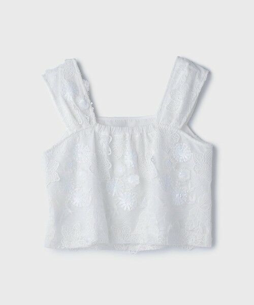 GRACE CONTINENTAL / グレースコンチネンタル その他トップス | チュール刺繍トップ | 詳細10