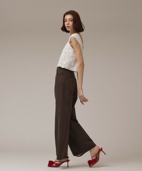 GRACE CONTINENTAL / グレースコンチネンタル その他トップス | チュール刺繍トップ | 詳細2