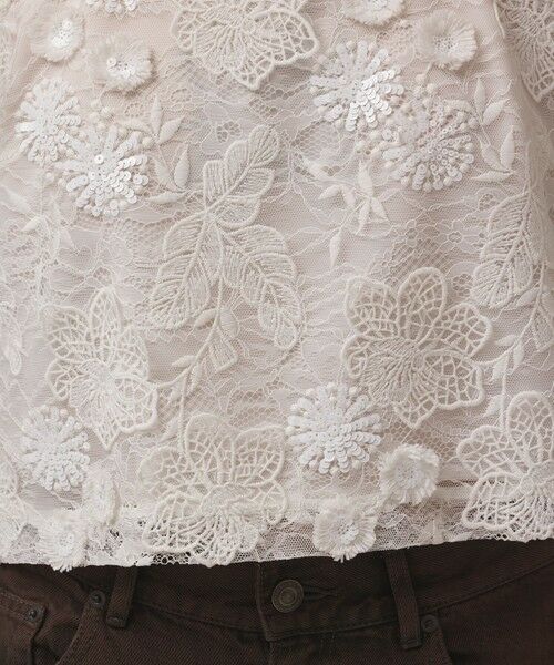 GRACE CONTINENTAL / グレースコンチネンタル その他トップス | チュール刺繍トップ | 詳細8