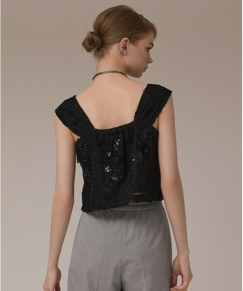 GRACE CONTINENTAL / グレースコンチネンタル その他トップス | チュール刺繍トップ | 詳細12