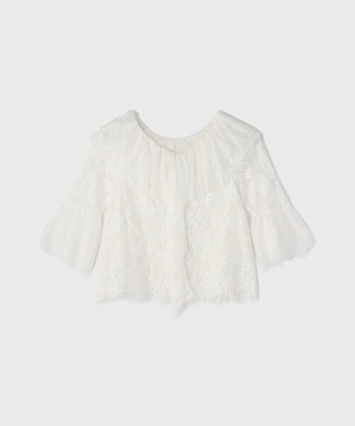 GRACE CONTINENTAL / グレースコンチネンタル シャツ・ブラウス | レースコンビフリルブラウス | 詳細10