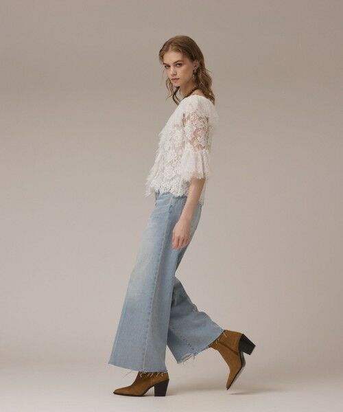 GRACE CONTINENTAL / グレースコンチネンタル シャツ・ブラウス | レースコンビフリルブラウス | 詳細2