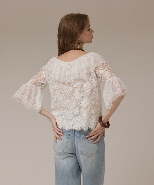 GRACE CONTINENTAL / グレースコンチネンタル シャツ・ブラウス | レースコンビフリルブラウス | 詳細6