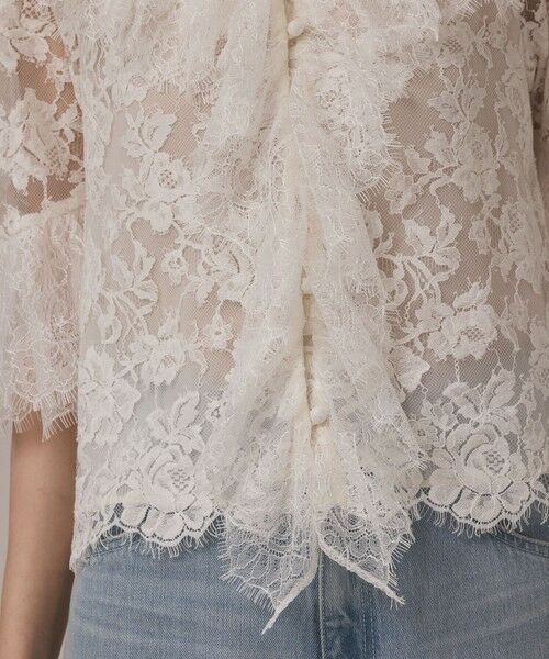 GRACE CONTINENTAL / グレースコンチネンタル シャツ・ブラウス | レースコンビフリルブラウス | 詳細7