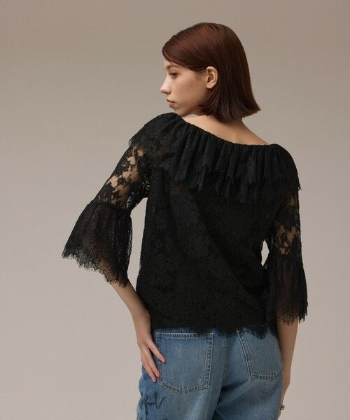 GRACE CONTINENTAL / グレースコンチネンタル シャツ・ブラウス | レースコンビフリルブラウス | 詳細13
