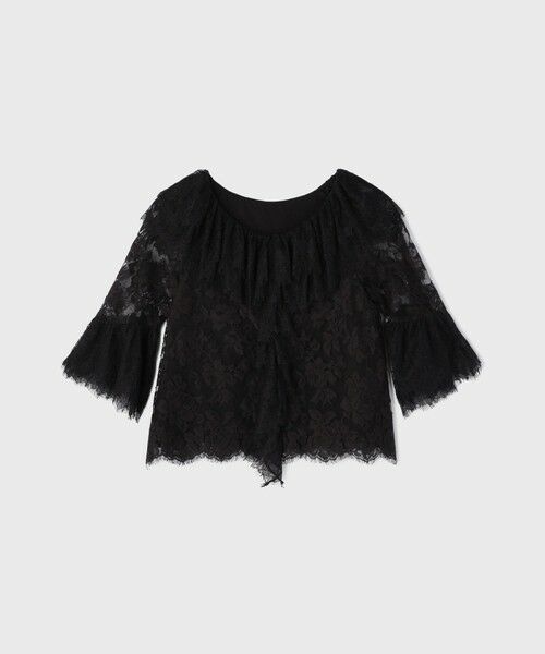 GRACE CONTINENTAL / グレースコンチネンタル シャツ・ブラウス | レースコンビフリルブラウス | 詳細15