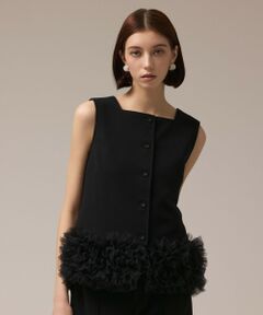 GRACE CONTINENTAL / グレースコンチネンタル その他トップス | チュールヘムカットトップ