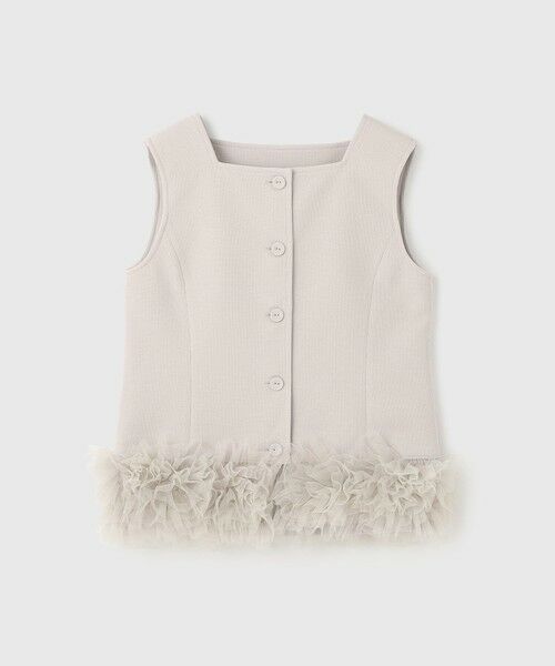 GRACE CONTINENTAL / グレースコンチネンタル その他トップス | チュールヘムカットトップ | 詳細8