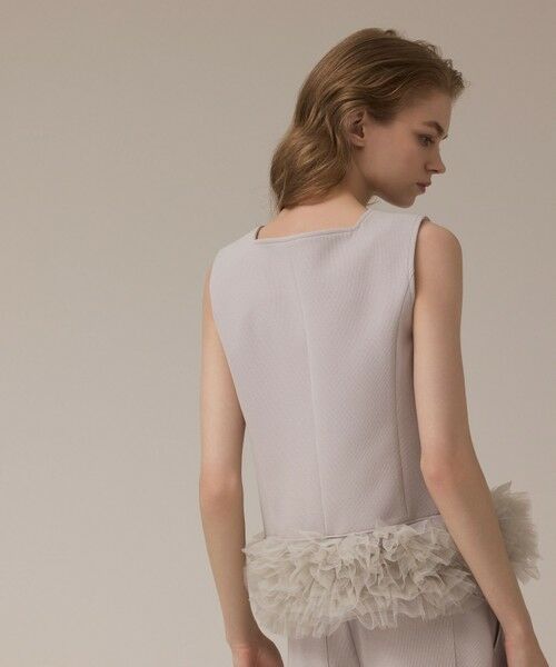 GRACE CONTINENTAL / グレースコンチネンタル その他トップス | チュールヘムカットトップ | 詳細2