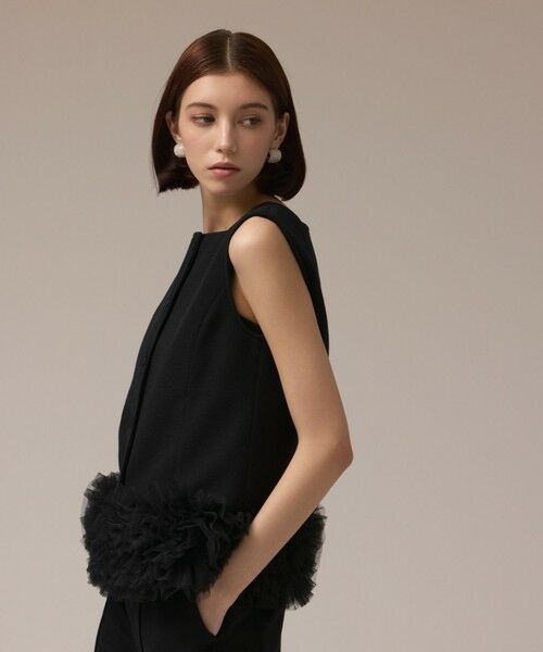 GRACE CONTINENTAL / グレースコンチネンタル その他トップス | チュールヘムカットトップ | 詳細11