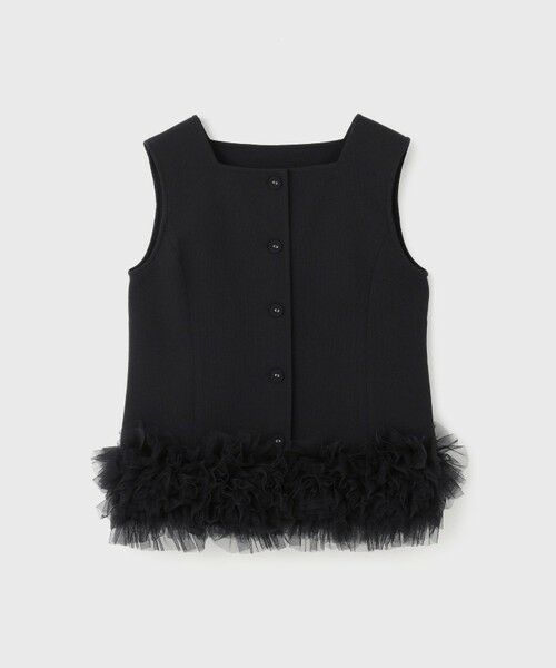 GRACE CONTINENTAL / グレースコンチネンタル その他トップス | チュールヘムカットトップ | 詳細13