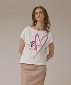 GRACE CONTINENTAL / グレースコンチネンタル グラフィティプリントTシャツ グラフィティプリントTシャツ / GRACE CONTINENTAL | GRACE