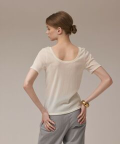 GRACE CONTINENTAL / グレースコンチネンタル カットソー | フロッキーチュールカットトップ