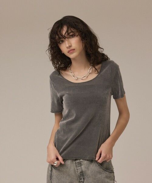 GRACE CONTINENTAL / グレースコンチネンタル カットソー | フロッキーチュールカットトップ | 詳細7