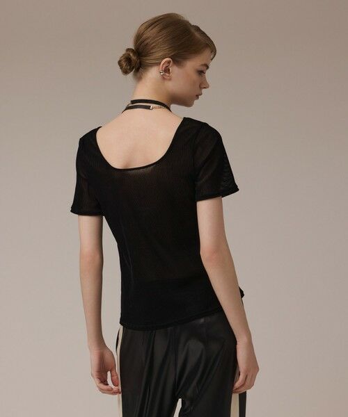 GRACE CONTINENTAL / グレースコンチネンタル カットソー | フロッキーチュールカットトップ | 詳細20