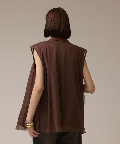 GRACE CONTINENTAL / グレースコンチネンタル ベスト | チュールオーバーベスト | 詳細5