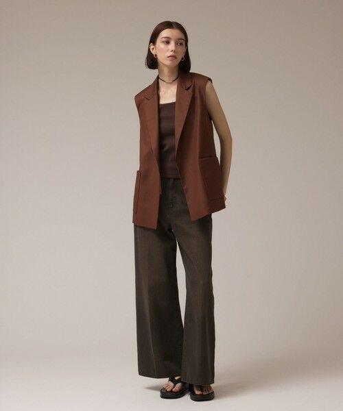 GRACE CONTINENTAL / グレースコンチネンタル ベスト | チュールオーバーベスト | 詳細10