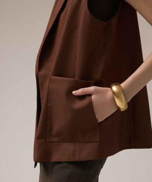 GRACE CONTINENTAL / グレースコンチネンタル ベスト | チュールオーバーベスト | 詳細14