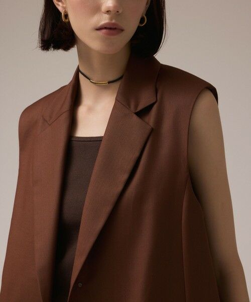 GRACE CONTINENTAL / グレースコンチネンタル ベスト | チュールオーバーベスト | 詳細15