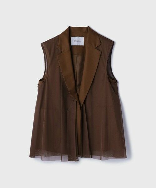 GRACE CONTINENTAL / グレースコンチネンタル ベスト | チュールオーバーベスト | 詳細17