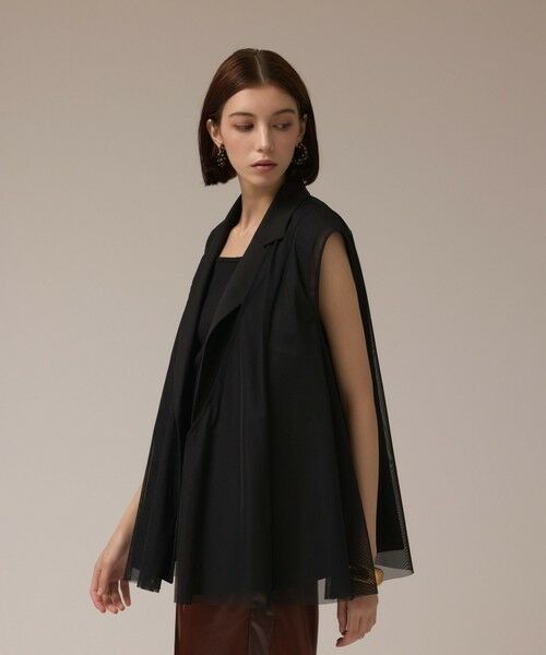 GRACE CONTINENTAL / グレースコンチネンタル ベスト | チュールオーバーベスト | 詳細21