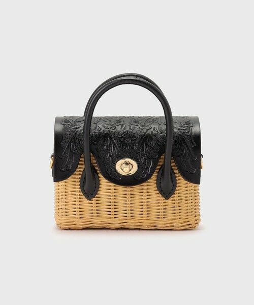 GRACE CONTINENTAL/グレースコンチネンタル Micro RattanBag ブラック F GRACE CONTINENTAL/グレースコンチネンタル Micro RattanBag ブラック F