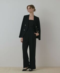 GRACE CONTINENTAL / グレースコンチネンタル ノーカラージャケット | パールボタンノーカラージャケット